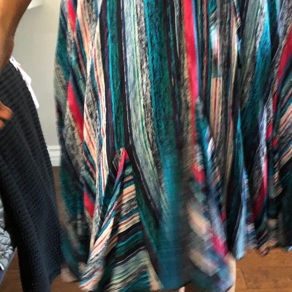 SEXY ANGASHION MULTI COLOR STRIP SPAGHETTI STRAPS AND TIE AT WAIST SIZE … - Picture 6 of 7